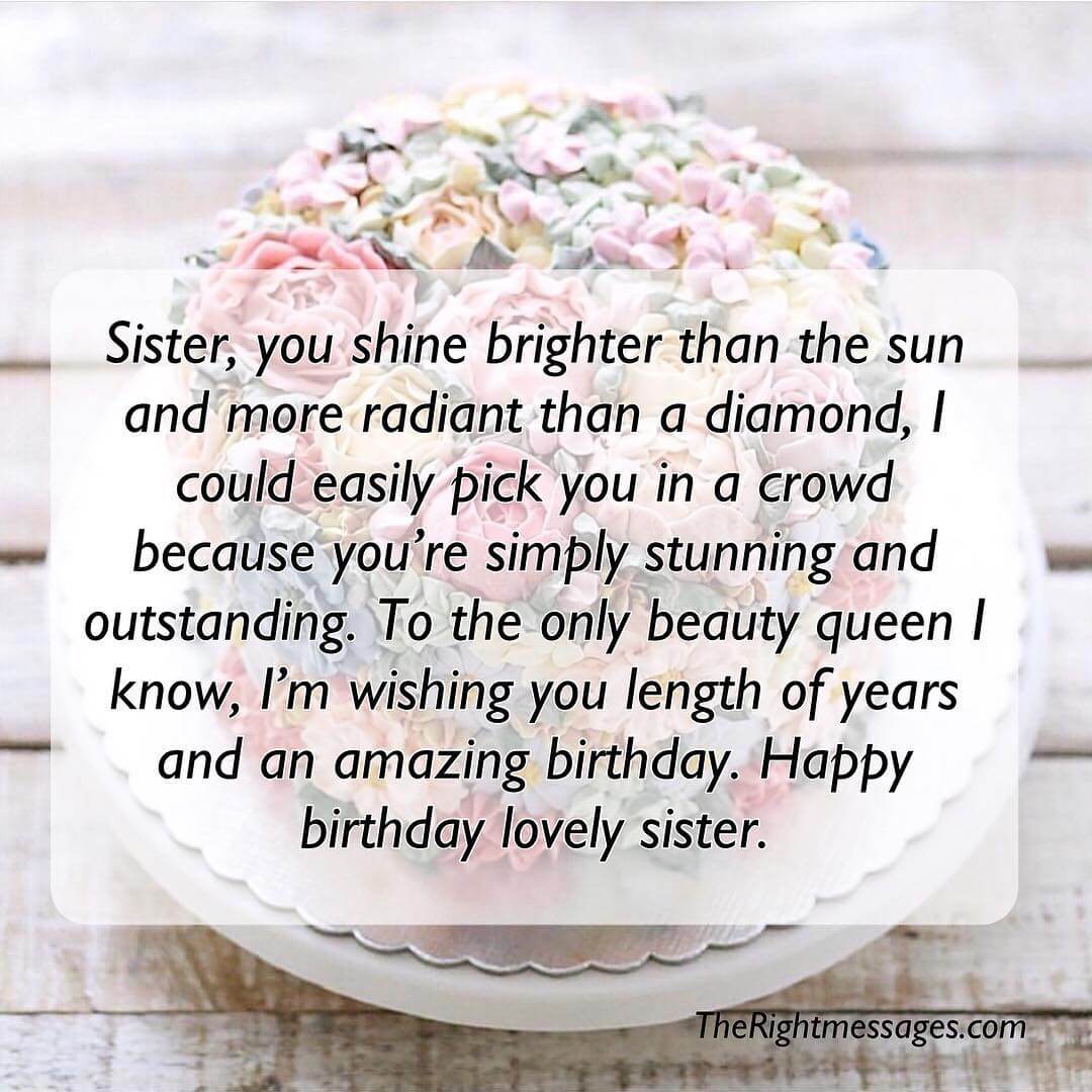 Happy Birthday Paragraph For Sister
